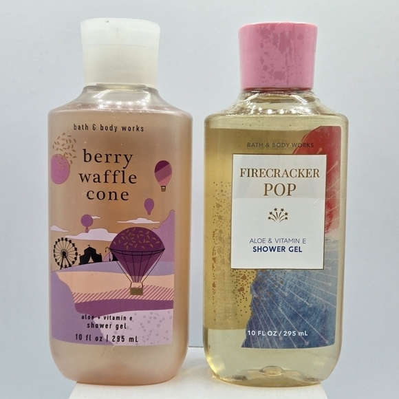 Bath & Body Works Berry Waffle Cone & Firecracker Pop Shower Gel Bundle - Picture 4 of 4